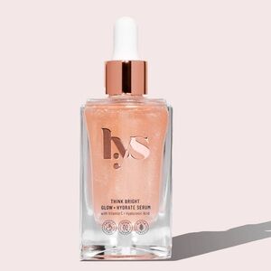 NWT LYSBeauty THINK BRIGHT GLOW+HYDRATE SERUM VITAMIN C & HYALURONIC ACID1 fl oz